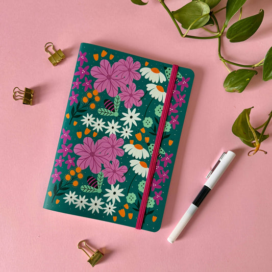 Libreta Florecer verde - Cami Rojas Letelier