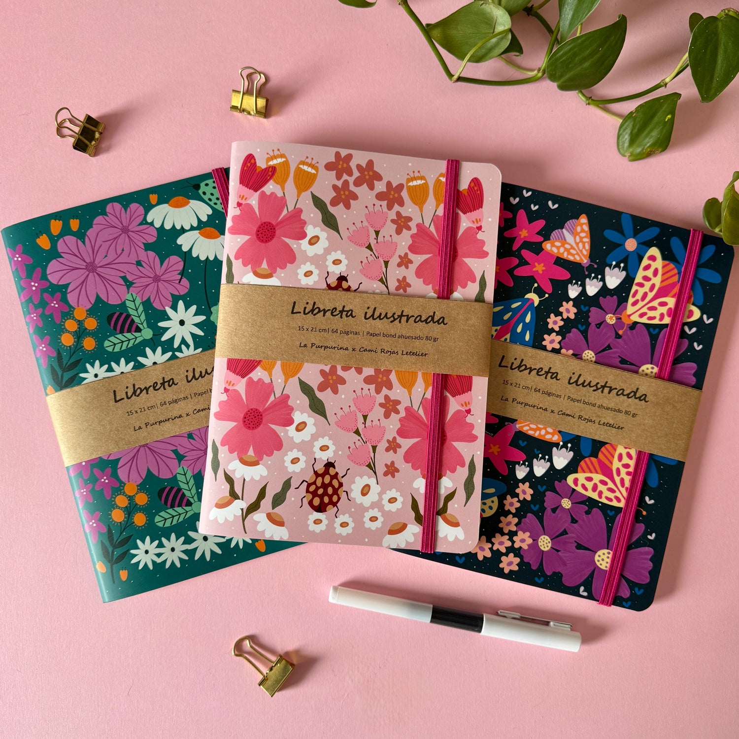 Journaling y papelería ilustrada — Libretas para crear y recordar