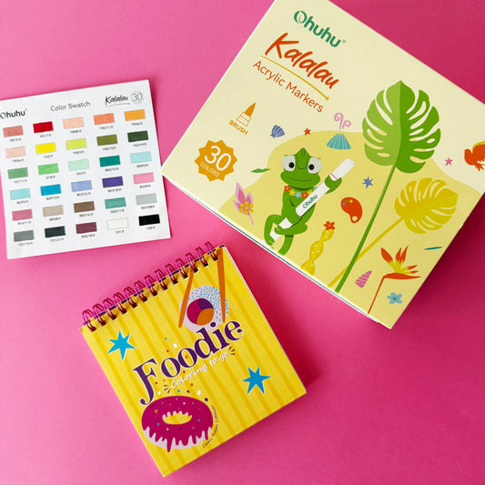 Pack Libro Foodie + Acrílicos Kalalau