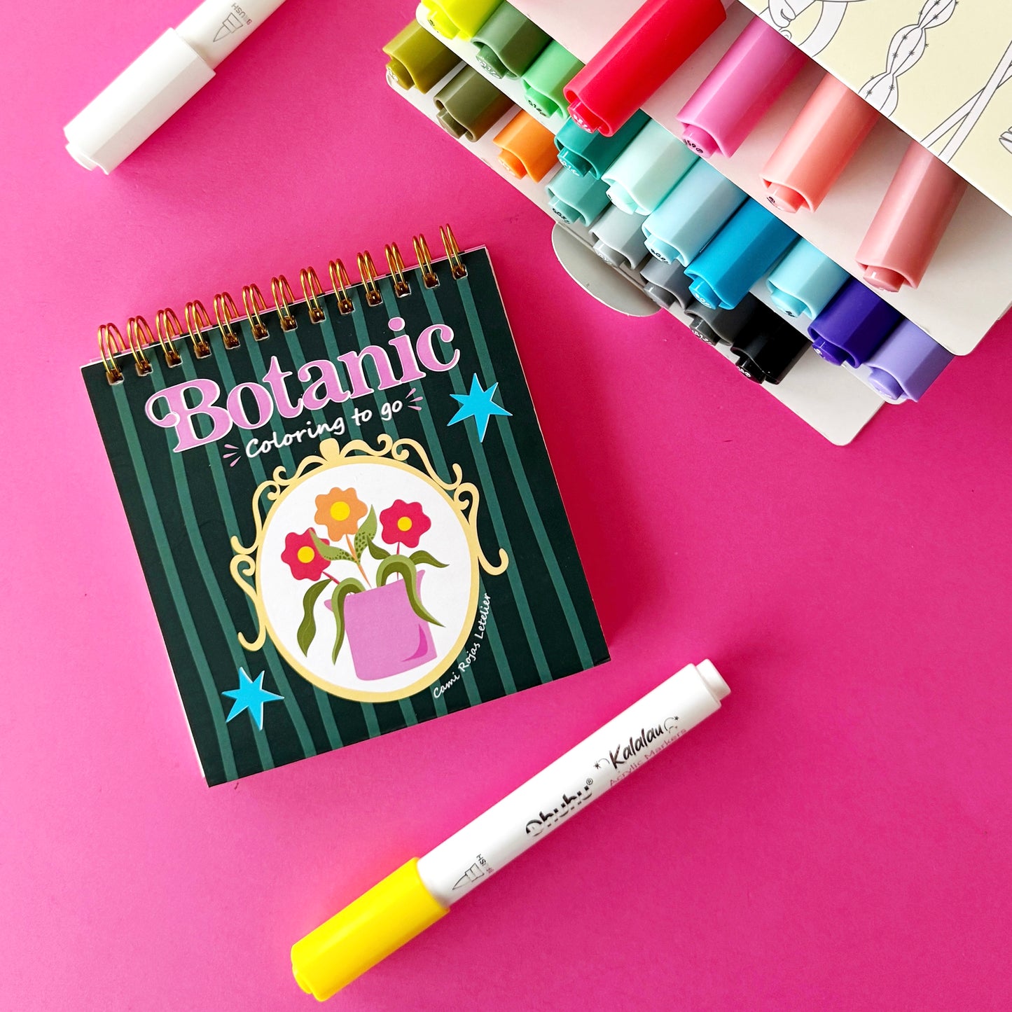 Pack Libro Botanic + Acrílicos Kalalau