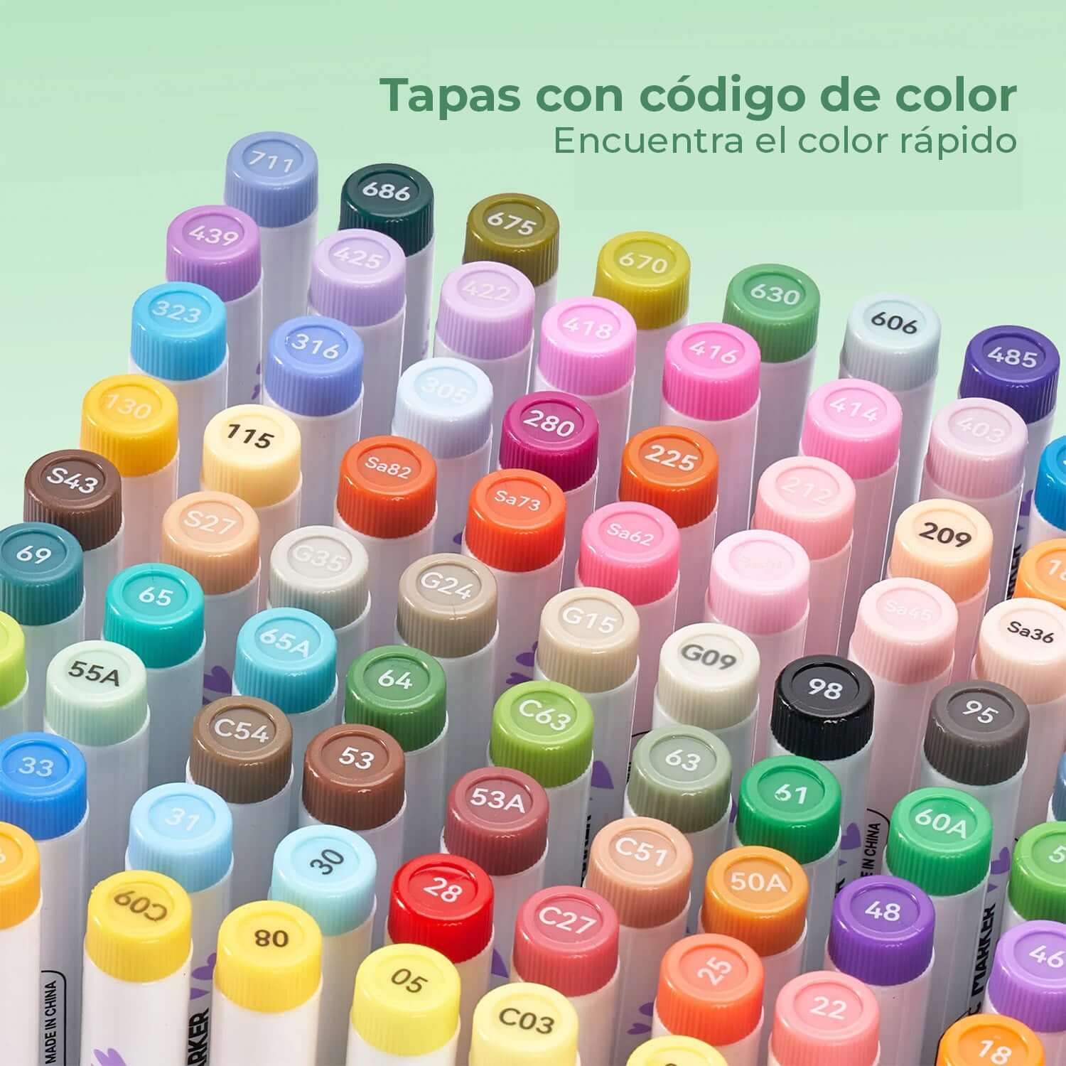 Marcadores acrílicos ARRTX | 90 COLORES PAISAJISMO PUNTA PINCEL+ ENVIO GRATIS - Cami Rojas Letelier