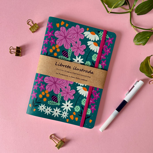 Libreta Florecer verde