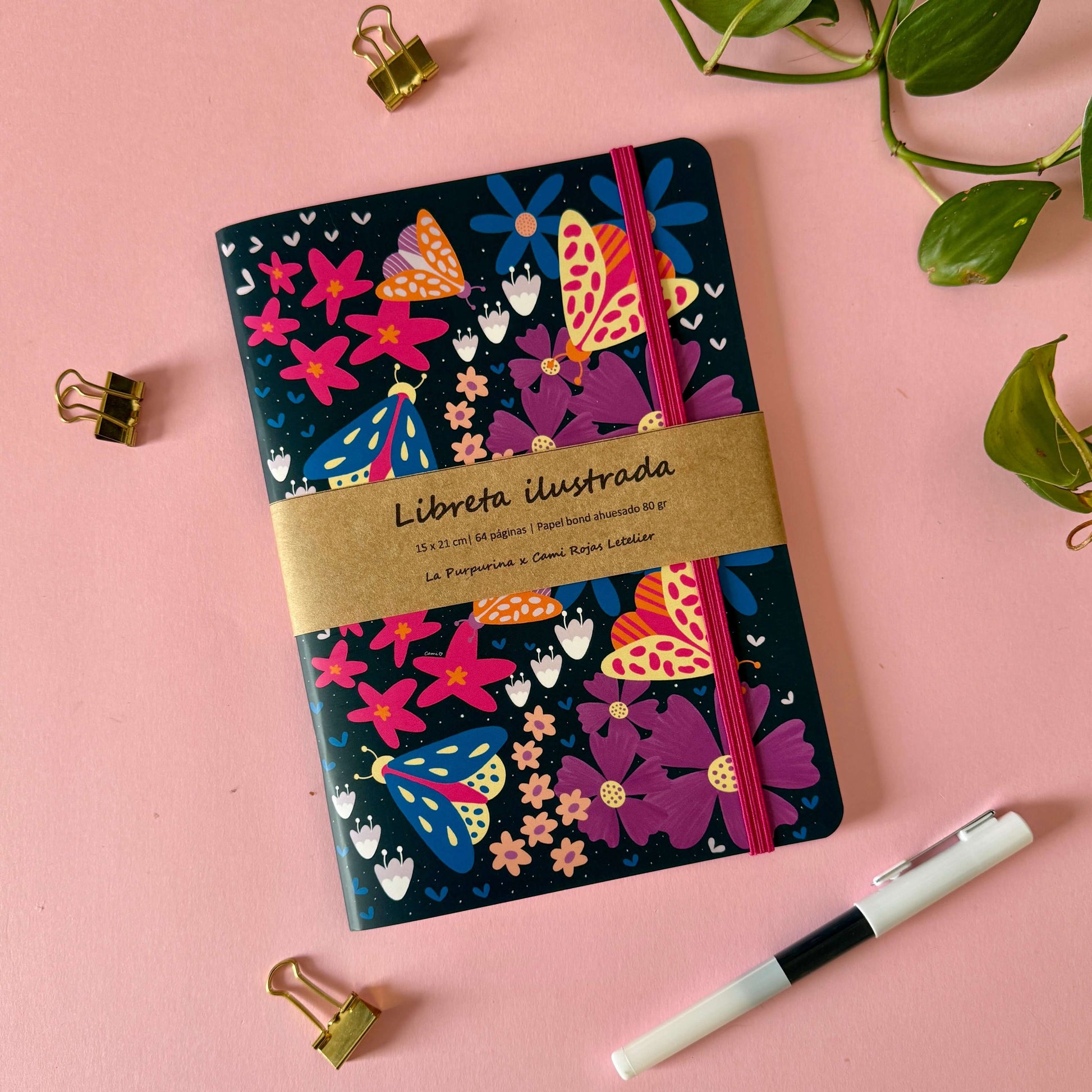 Libreta Florecer azul - Cami Rojas Letelier