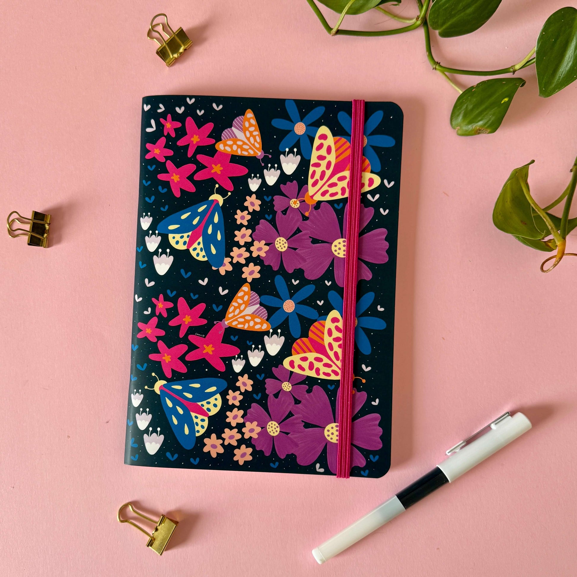 Libreta Florecer azul - Cami Rojas Letelier