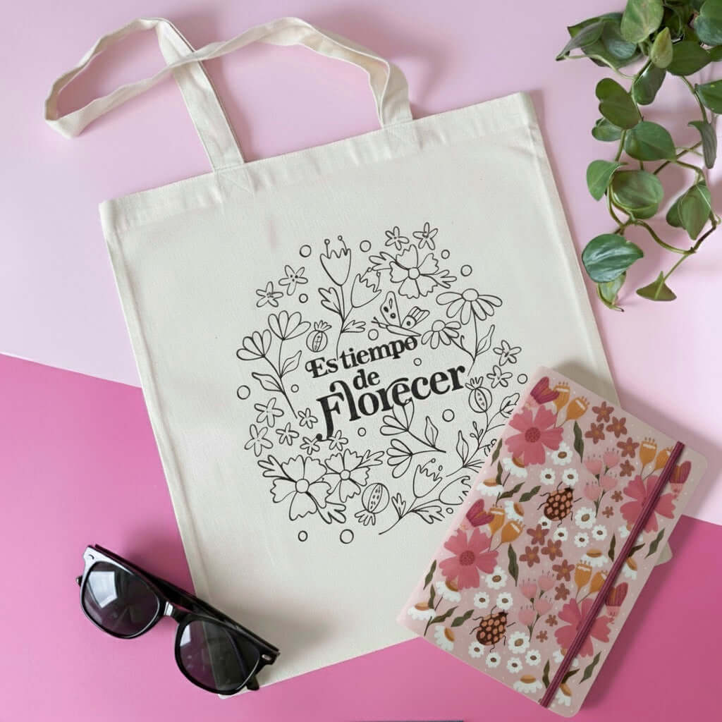 Tote bag - Es tiempo de Florecer - Cami Rojas Letelier