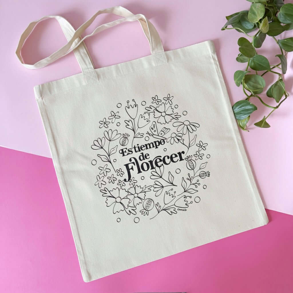Tote bag - Es tiempo de Florecer - Cami Rojas Letelier