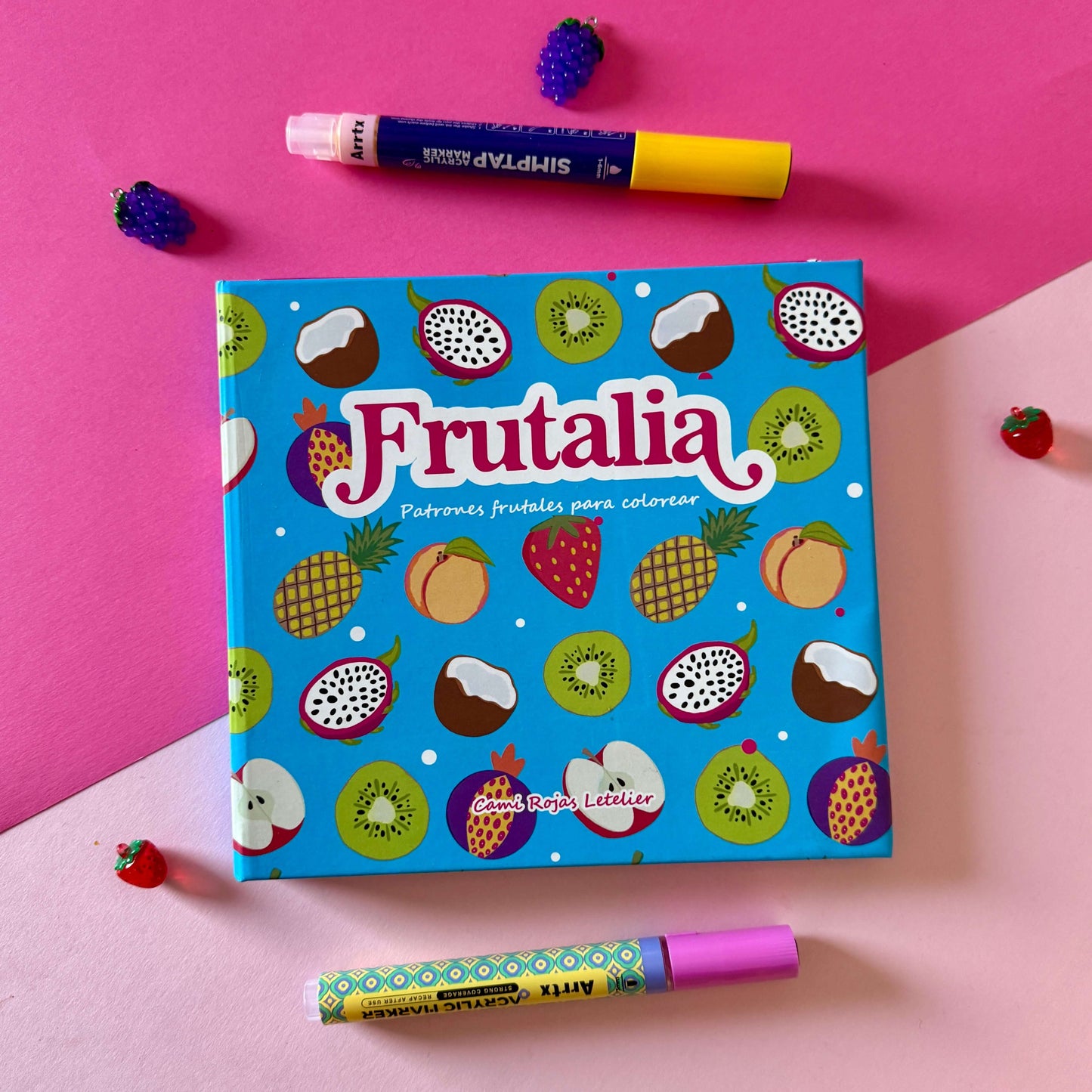 Frutalia Box - caja experiencia, libro de patrones frutales, colores vibrantes y creativos