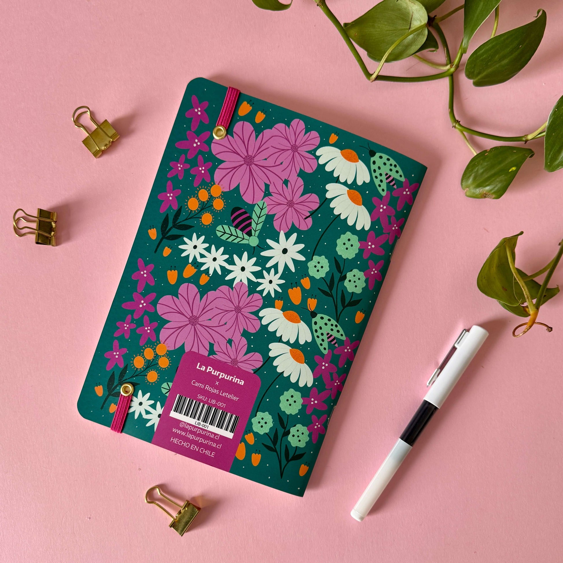 Libreta Florecer verde - Cami Rojas Letelier