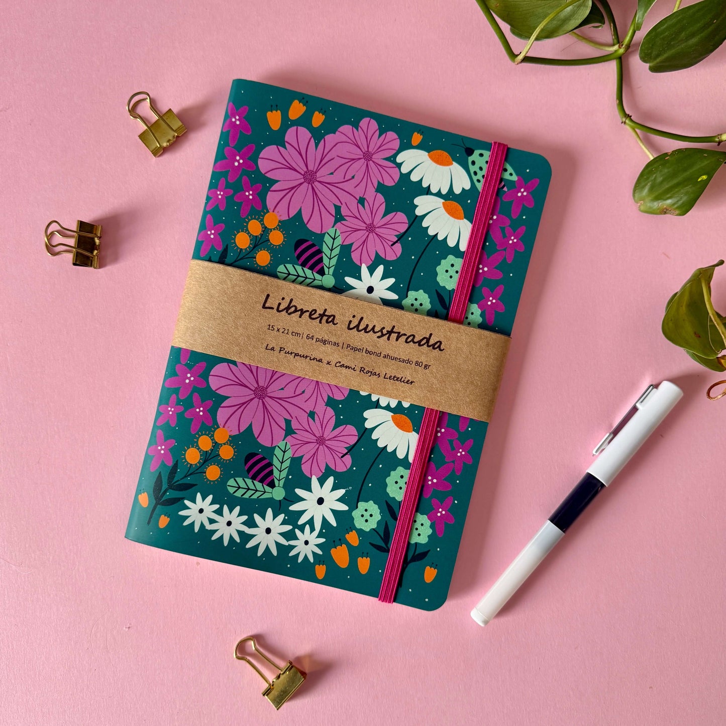 Libreta Florecer verde - Cami Rojas Letelier