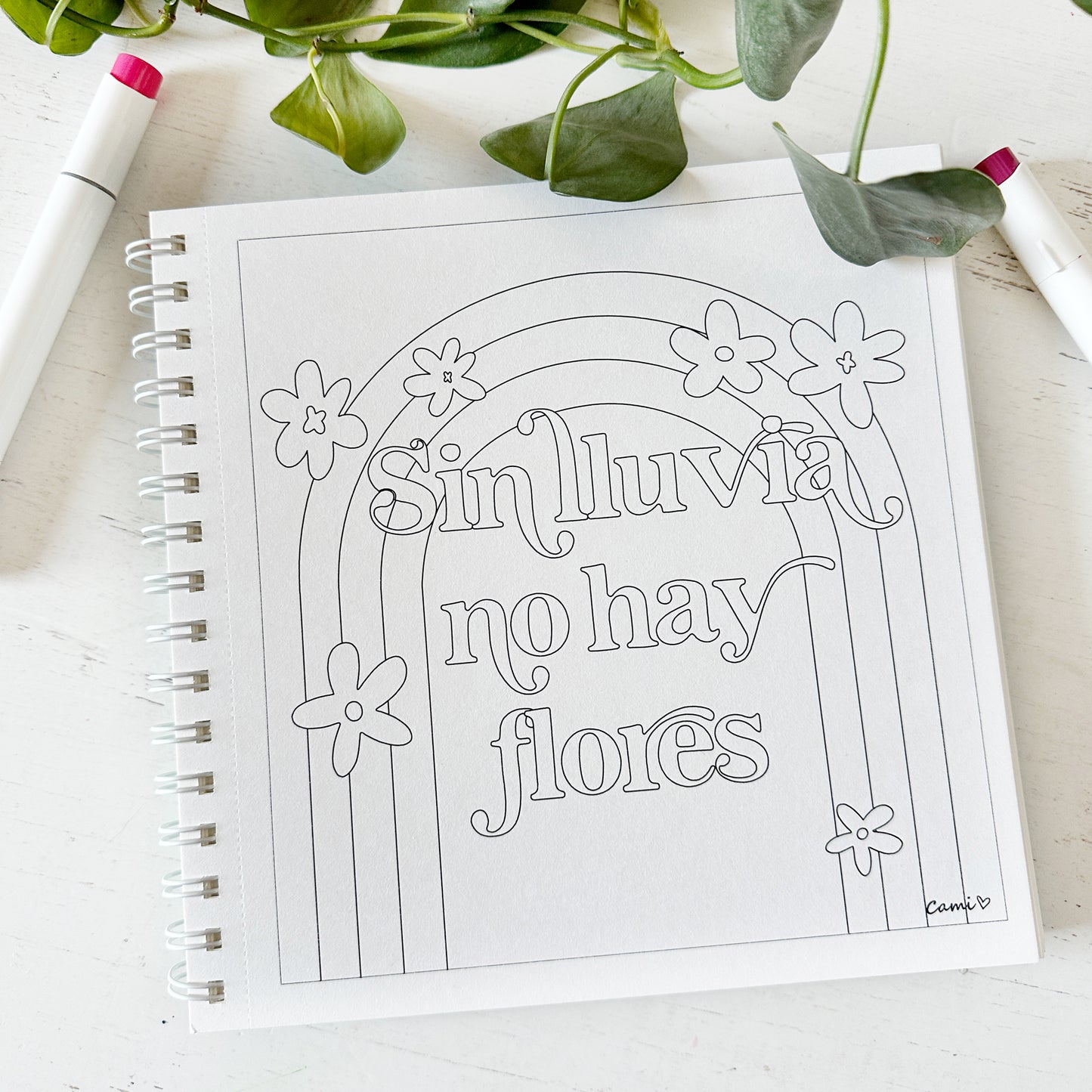 Libro para colorear BLOOM - Cami Rojas Letelier