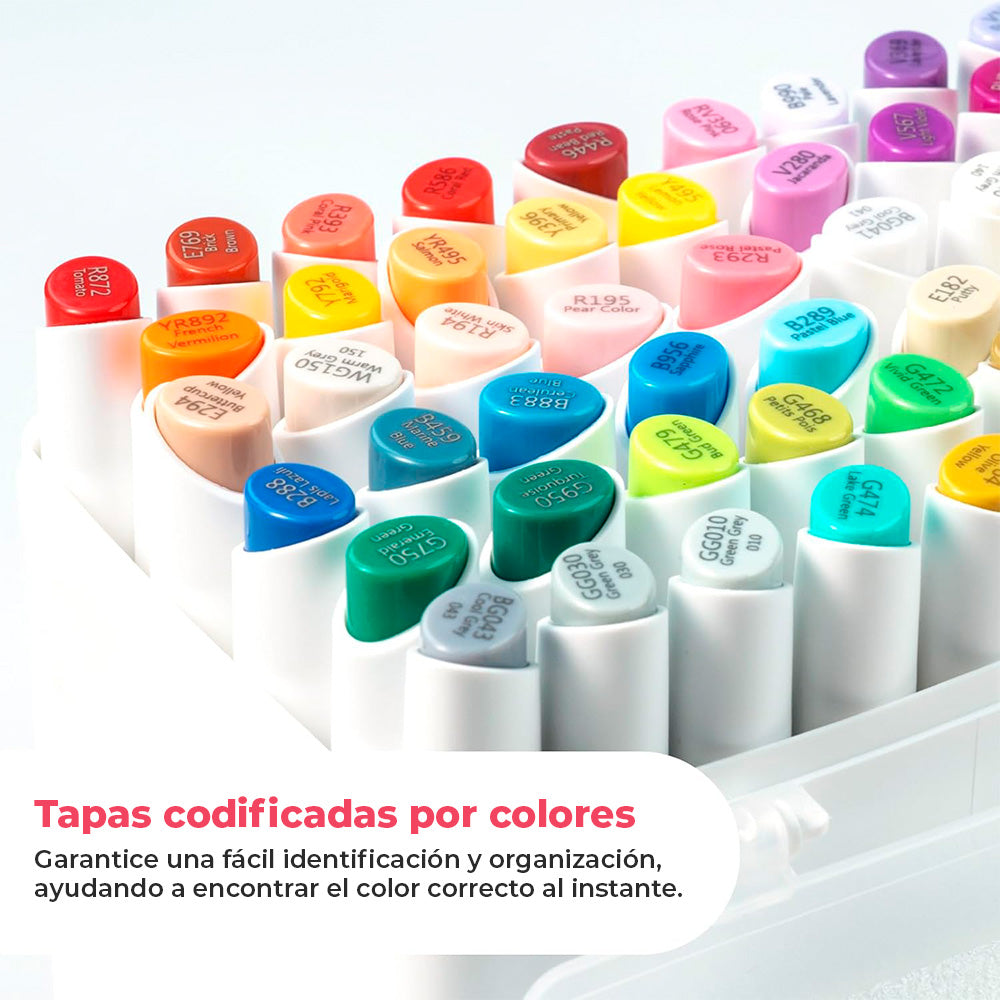 OHUHU KAALA B 60 MARCADORES DE ALCOHOL | MINI PINCEL Y BISELADA FINA - Cami Rojas Letelier