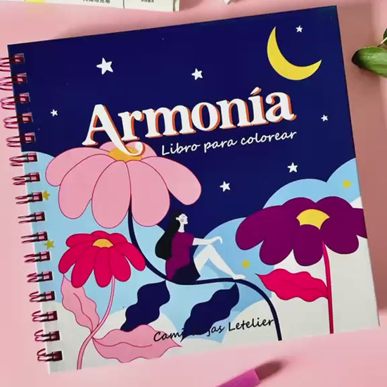 Libro para colorear Armonía - La Purpurina